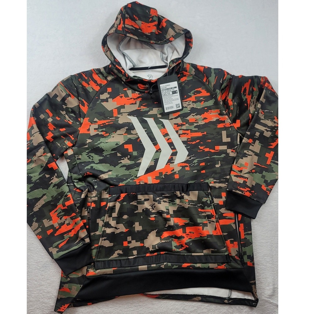 Gillz Elite Series Hoodie Rifle Green Tek Camo Fishing GMHOHELA23-314 NWT Small